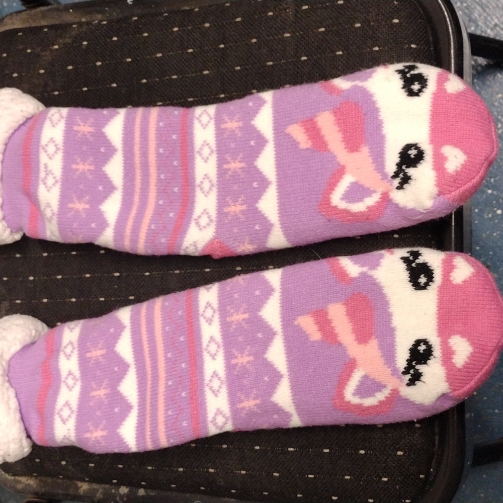 Unicorn stockings slippers